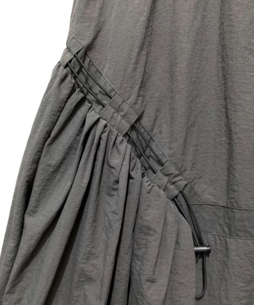 nagonstans（ナゴンスタンス）nagonstans (ナゴンスタンス) アシンメトリードローストリングスカート グレー サイズ:Mの古着・服飾アイテム