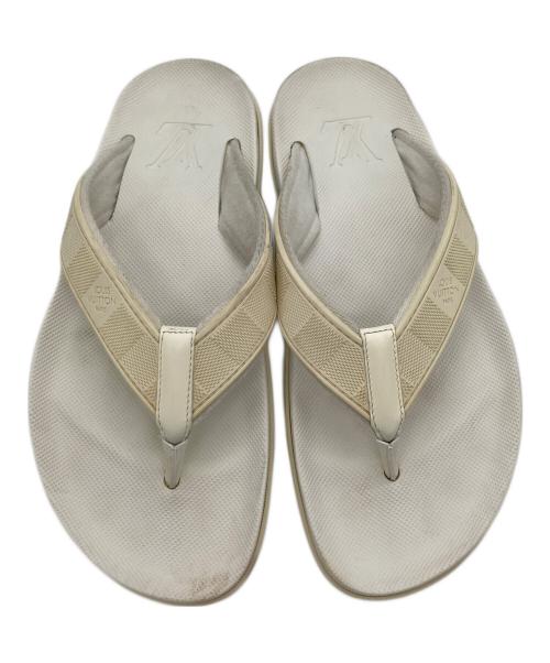 LOUIS VUITTON（ルイ ヴィトン）LOUIS VUITTON (ルイ ヴィトン) ダミエ ビーチサンダル ホワイト サイズ:5の古着・服飾アイテム