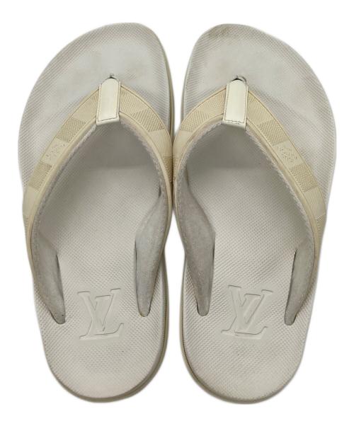 LOUIS VUITTON（ルイ ヴィトン）LOUIS VUITTON (ルイ ヴィトン) ダミエ ビーチサンダル ホワイト サイズ:5の古着・服飾アイテム