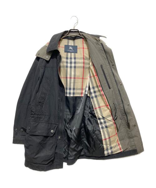 BURBERRY LONDON（バーバリーロンドン）BURBERRY LONDON (バーバリーロンドン) ダウンライナー付裏ノバチェックコート ブラック サイズ:Lの古着・服飾アイテム