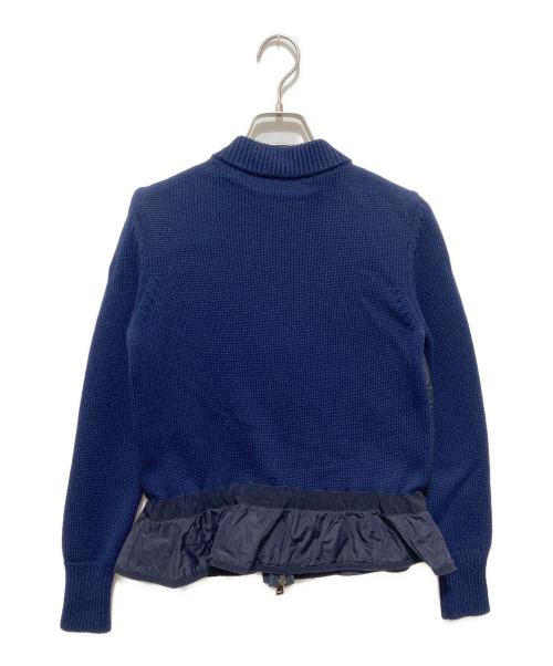 MONCLER（モンクレール）MONCLER (モンクレール) ニットダウン切替ジャケット ネイビー サイズ:XSの古着・服飾アイテム