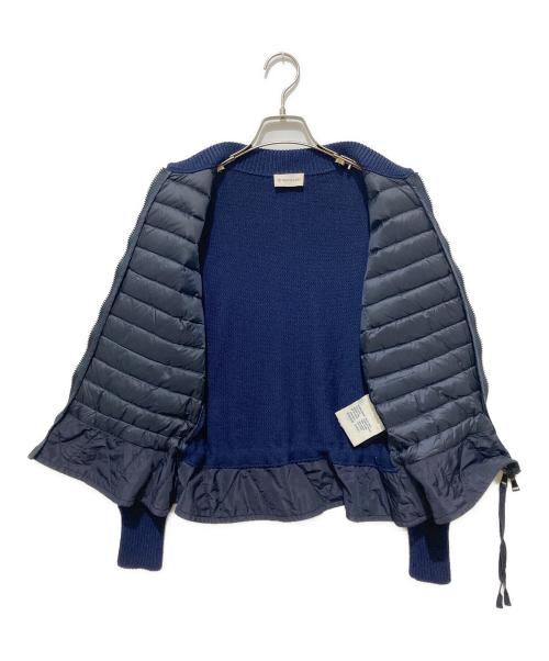 MONCLER（モンクレール）MONCLER (モンクレール) ニットダウン切替ジャケット ネイビー サイズ:XSの古着・服飾アイテム