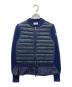 MONCLER（モンクレール）の古着「ニットダウン切替ジャケット」｜ネイビー
