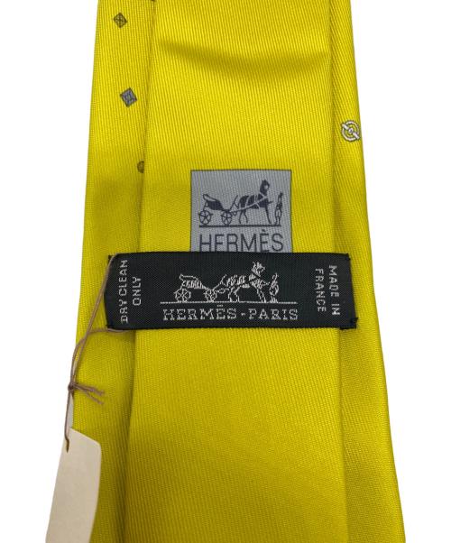 HERMES（エルメス）HERMES (エルメス) ネクタイ イエロー サイズ:FREEの古着・服飾アイテム