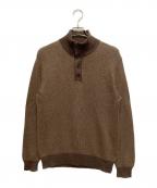 POLO RALPH LAURENポロ・ラルフローレン）の古着「ハーフボタンニット」｜ブラウン