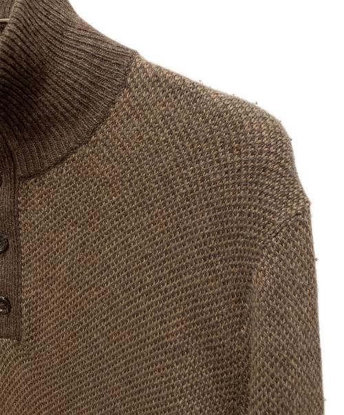 POLO RALPH LAUREN（ポロ・ラルフローレン）POLO RALPH LAUREN (ポロ・ラルフローレン) ハーフボタンニット ブラウン サイズ:Sの古着・服飾アイテム