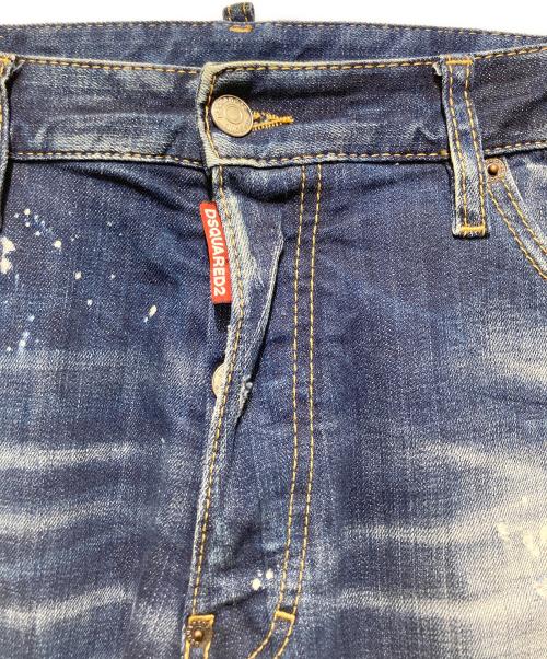 DSQUARED2（ディースクエアード）DSQUARED2 (ディースクエアード) SKATER JEANS ダメージ加工デニムパンツ インディゴ サイズ:46の古着・服飾アイテム