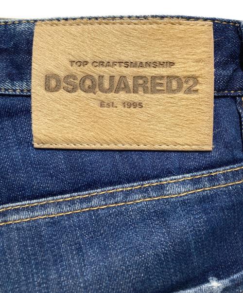 DSQUARED2（ディースクエアード）DSQUARED2 (ディースクエアード) SKATER JEANS ダメージ加工デニムパンツ インディゴ サイズ:46の古着・服飾アイテム