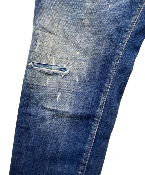 DSQUARED2（ディースクエアード）DSQUARED2 (ディースクエアード) SKATER JEANS ダメージ加工デニムパンツ インディゴ サイズ:46の古着・服飾アイテム