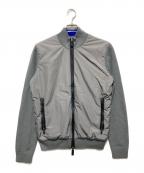 HUGO BOSS×PORSCHEヒューゴ ボス×ポルシェ）の古着「中綿切替ニットジャケット」｜グレー