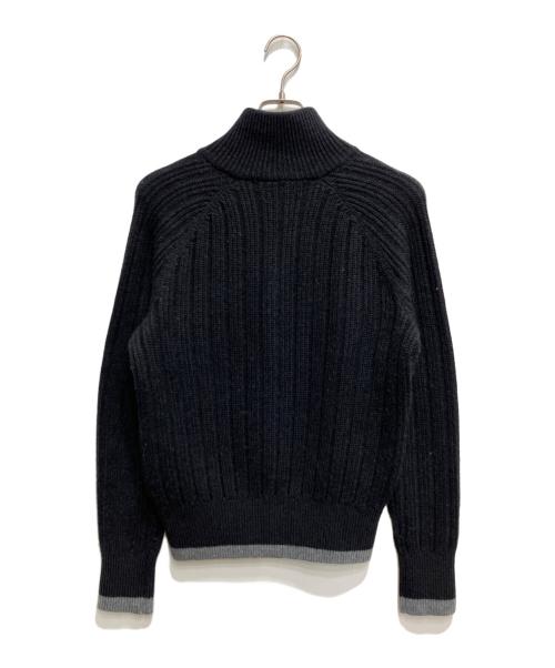 EMPORIO ARMANI（エンポリオ アルマーニ）EMPORIO ARMANI (エンポリオ アルマーニ) ダブルジップドライバーズニット グレー サイズ:Sの古着・服飾アイテム