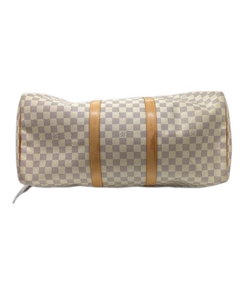 LOUIS VUITTON（ルイ ヴィトン）LOUIS VUITTON (ルイ ヴィトン) ダミエ・アズール キーポル50 ボストンバッグ アイボリー×ブルーの古着・服飾アイテム