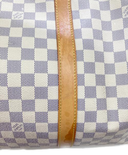 LOUIS VUITTON（ルイ ヴィトン）LOUIS VUITTON (ルイ ヴィトン) ダミエ・アズール キーポル50 ボストンバッグ アイボリー×ブルーの古着・服飾アイテム