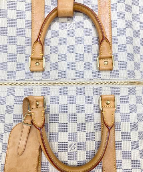 LOUIS VUITTON（ルイ ヴィトン）LOUIS VUITTON (ルイ ヴィトン) ダミエ・アズール キーポル50 ボストンバッグ アイボリー×ブルーの古着・服飾アイテム