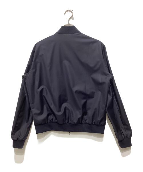 MONCLER（モンクレール）MONCLER (モンクレール) Moncler Long Sleeves Ribbed Collar Jacket ロングスリーブリブカラー リバーシブル ウール ナイロン ジャケット ネイビー サイズ:3の古着・服飾アイテム