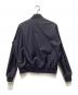 MONCLER (モンクレール) Moncler Long Sleeves Ribbed Collar Jacket ロングスリーブリブカラー リバーシブル ウール ナイロン ジャケット ネイビー サイズ:3：50000円