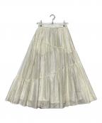 HER LIP TOハーリップトゥ）の古着「Asymmetry Tiered Skirt」｜ホワイト