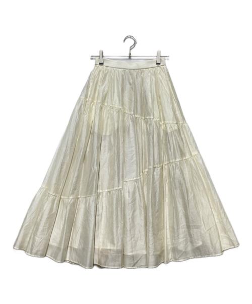 HER LIP TO（ハーリップトゥ）Her lip to (ハーリップトゥ) Asymmetry Tiered Skirt ホワイト サイズ:Sの古着・服飾アイテム