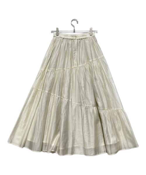 HER LIP TO（ハーリップトゥ）Her lip to (ハーリップトゥ) Asymmetry Tiered Skirt ホワイト サイズ:Sの古着・服飾アイテム