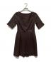 HER LIP TO（ハーリップトゥ）の古着「半袖ワンピース」｜ブラウン