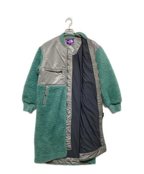 THE NORTHFACE PURPLELABEL（ザ・ノースフェイス パープルレーベル）THE NORTHFACE PURPLELABEL (ザ・ノースフェイス パープルレーベル) Wool Boa Fleece Denali Coat　GORE－TEX グリーン×グレー サイズ:WSの古着・服飾アイテム