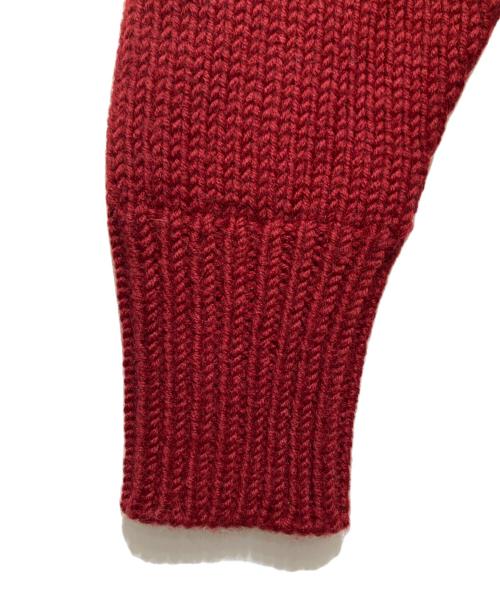 HUMAN MADE（ヒューマンメイド）HUMAN MADE (ヒューマンメイド) カウチンレタードニット レッド サイズ:Mの古着・服飾アイテム