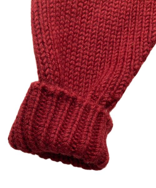 HUMAN MADE（ヒューマンメイド）HUMAN MADE (ヒューマンメイド) カウチンレタードニット レッド サイズ:Mの古着・服飾アイテム