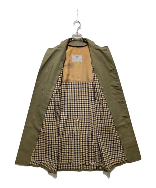 Aquascutum（アクアスキュータム）Aquascutum (アクアスキュータム) ライナー付玉蟲ステンカラーコート グリーン サイズ:表記無しの古着・服飾アイテム