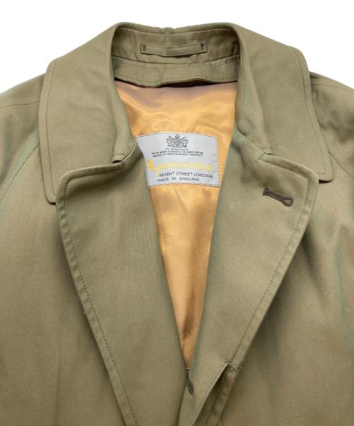 Aquascutum（アクアスキュータム）Aquascutum (アクアスキュータム) ライナー付玉蟲ステンカラーコート グリーン サイズ:表記無しの古着・服飾アイテム