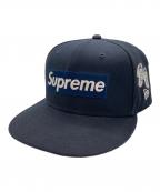 SUPREME×New Eraシュプリーム×ニューエラ）の古着「24AW Jerseys Box Logo Cap / ジャージーズ ボックスロゴキャップ」｜ネイビー
