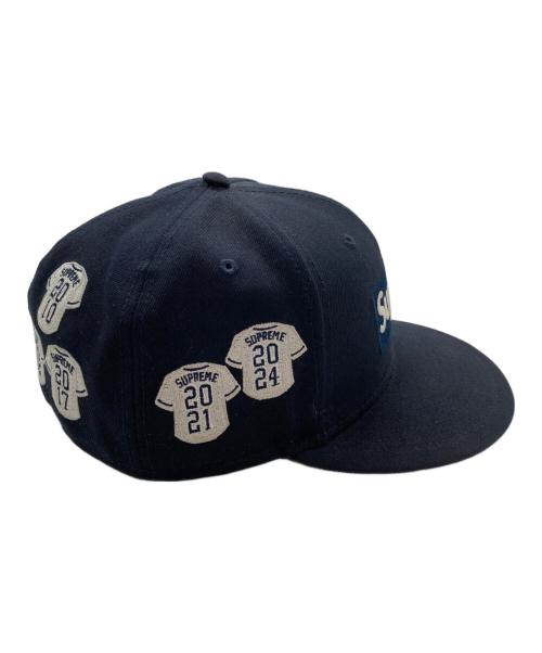 SUPREME（シュプリーム）Supreme (シュプリーム) New Era (ニューエラ) 24AW Jerseys Box Logo Cap / ジャージーズ ボックスロゴキャップ ネイビーの古着・服飾アイテム