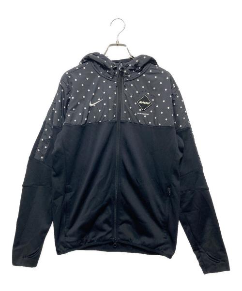 NIKE（ナイキ）NIKE (ナイキ) F.C.R.B. (エフシーレアルブリストル) DOT SWEAT HOODIE ドットプリントパーカー ブラック サイズ:Mの古着・服飾アイテム