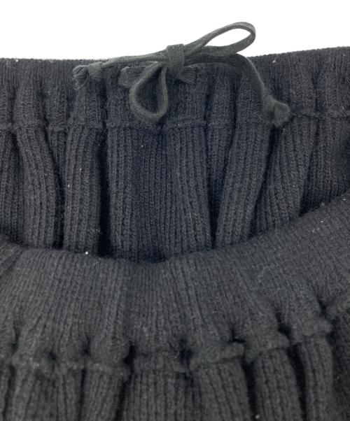 ROBE DE CHAMBRE COMME DES GARCONS（ローブドシャンブル コムデギャルソン）ROBE DE CHAMBRE COMME DES GARCONS (ローブドシャンブル コムデギャルソン) ナイロン切替ウールスカート ブラック サイズ:表記無しの古着・服飾アイテム