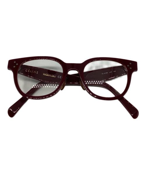 CELINE（セリーヌ）CELINE (セリーヌ) 伊達眼鏡  ボルドー サイズ:47□20-145の古着・服飾アイテム