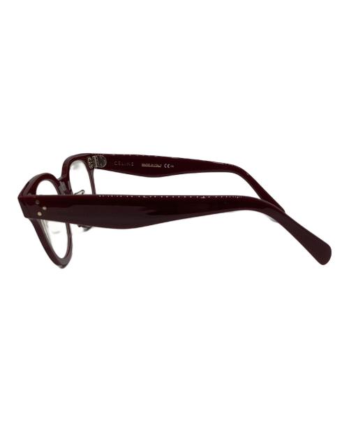 CELINE（セリーヌ）CELINE (セリーヌ) 伊達眼鏡  ボルドー サイズ:47□20-145の古着・服飾アイテム