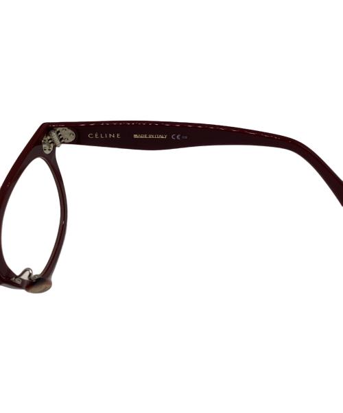 CELINE（セリーヌ）CELINE (セリーヌ) 伊達眼鏡  ボルドー サイズ:47□20-145の古着・服飾アイテム