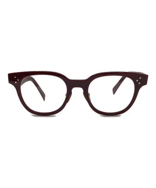 CELINE（セリーヌ）CELINE (セリーヌ) 伊達眼鏡  ボルドー サイズ:47□20-145の古着・服飾アイテム