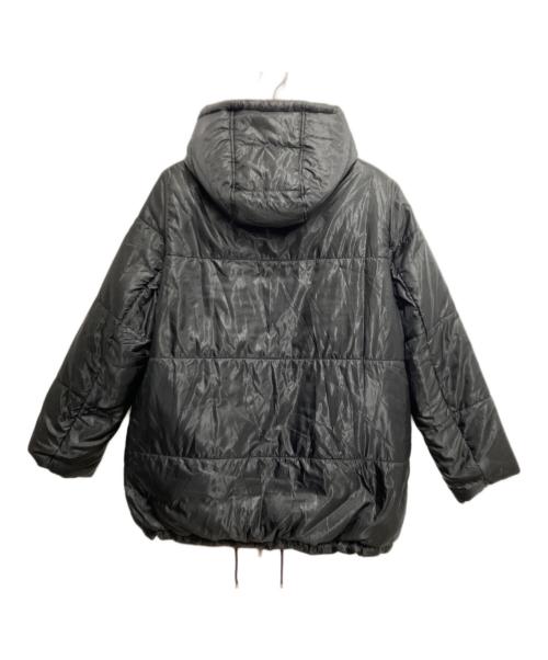 MICHAEL KORS（マイケル・コース）MICHAEL KORS (マイケル・コース) リバーシブルダウンジャケット ブラック×レオパード サイズ:Mの古着・服飾アイテム