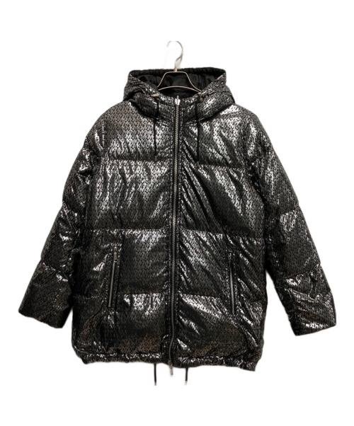 MICHAEL KORS（マイケル・コース）MICHAEL KORS (マイケル・コース) リバーシブルダウンジャケット シルバー×ブラック サイズ:XSの古着・服飾アイテム