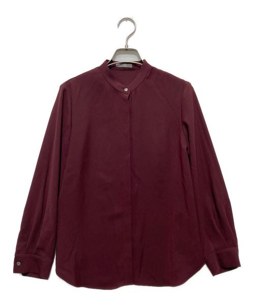 theory luxe（セオリーリュクス）theory luxe (セオリーリュクス) LILEN/MARVINE タイ付ブラウス ボルドー サイズ:36の古着・服飾アイテム