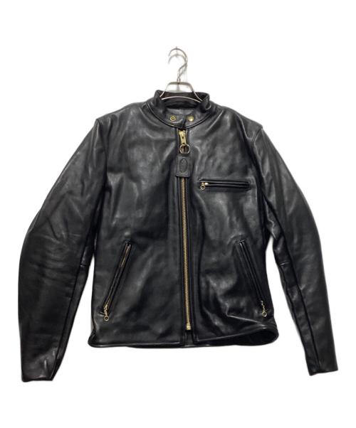 VANSON（バンソン）VANSON (バンソン) Type B ライナー付きシングルライダースジャケット ブラック サイズ:38の古着・服飾アイテム