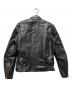 VANSON (バンソン) Type B ライナー付きシングルライダースジャケット ブラック サイズ:38：39000円