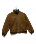 L.L.Beanエルエルビーン）の古着「70‐80’s スウェード レザー スタンドカラー ジャケット」｜ブラウン