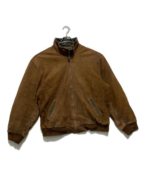 L.L.Bean（エルエルビーン）L.L.Bean (エルエルビーン) 70‐80’s スウェード レザー スタンドカラー ジャケット ブラウン サイズ:XLの古着・服飾アイテム