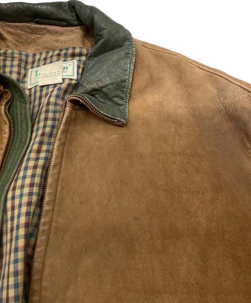 L.L.Bean（エルエルビーン）L.L.Bean (エルエルビーン) 70‐80’s スウェード レザー スタンドカラー ジャケット ブラウン サイズ:XLの古着・服飾アイテム
