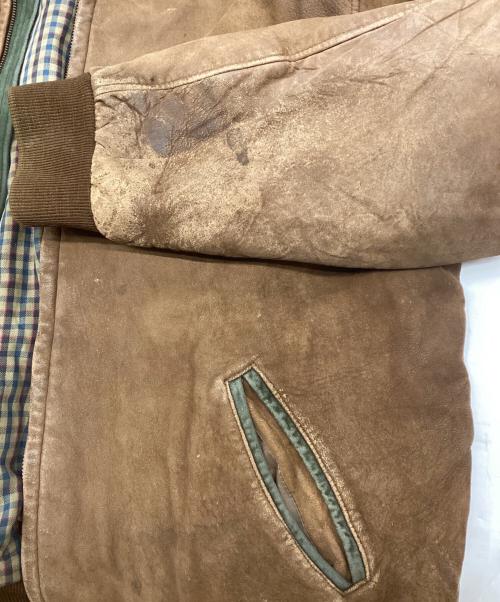 L.L.Bean（エルエルビーン）L.L.Bean (エルエルビーン) 70‐80’s スウェード レザー スタンドカラー ジャケット ブラウン サイズ:XLの古着・服飾アイテム