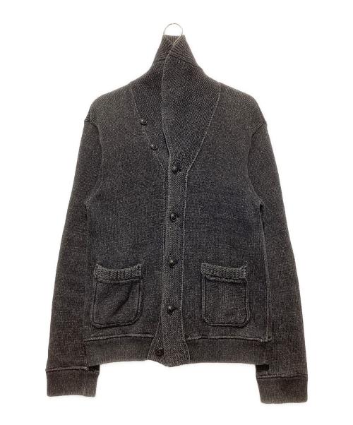 RRL（ダブルアールエル）RRL (ダブルアールエル) コットンショールカラーカーディガン グレー サイズ:Lの古着・服飾アイテム