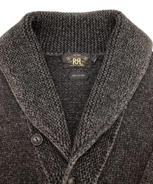 RRL（ダブルアールエル）RRL (ダブルアールエル) コットンショールカラーカーディガン グレー サイズ:Lの古着・服飾アイテム