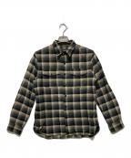 RRLダブルアールエル）の古着「オンブレチェックネルシャツ」｜ベージュ×ブラック