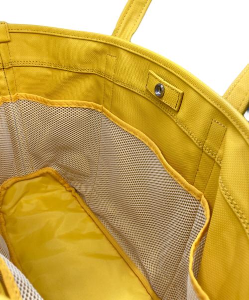 PORTER GIRL（ポーターガール）PORTER GIRL (ポーターガール) ボーイフレンドトートバッグ ネイビー×イエローの古着・服飾アイテム